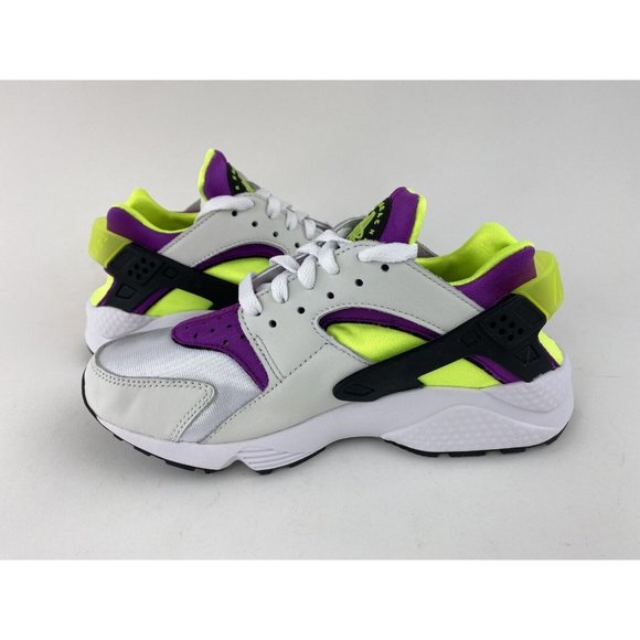 Nike Air Huarache Magenta Green White Women's Sneakers Shoes - Picture 12 of 12